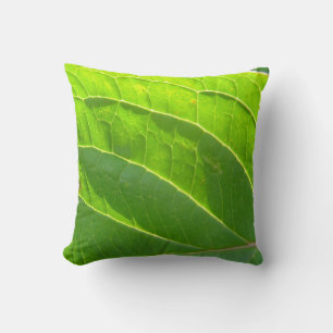 Coussin Dekokissen hellgrünes Blatt