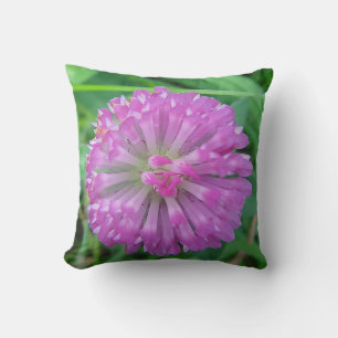 Coussin Dekokissen Kleeblüte en rose