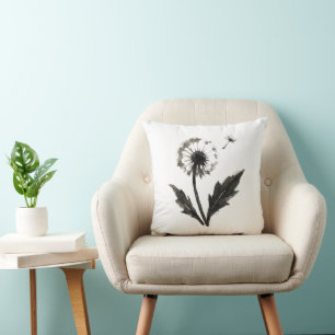 Coussin Délabré de pissenlit – Conception de la nature au