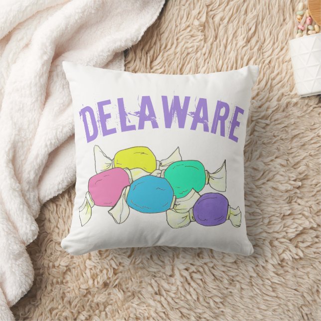 Coussin Delaware Boardwalk Salt Water Taffy Candy Beach DE (Couverture)
