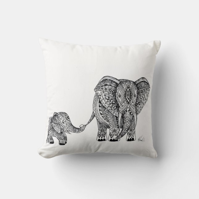 coussin d'éléphant et de bébé ! (Recto)