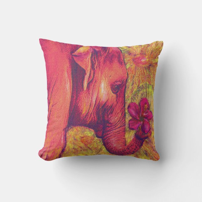 coussin d'éléphant rose (Recto)
