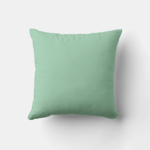 Coussin Délicieuse couleur unie vert menthe