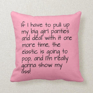Coussin Dentelez dessus mis les grands mots de culottes de