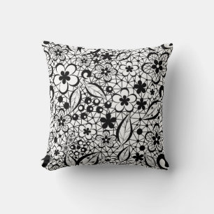 Coussin Dentelle noire