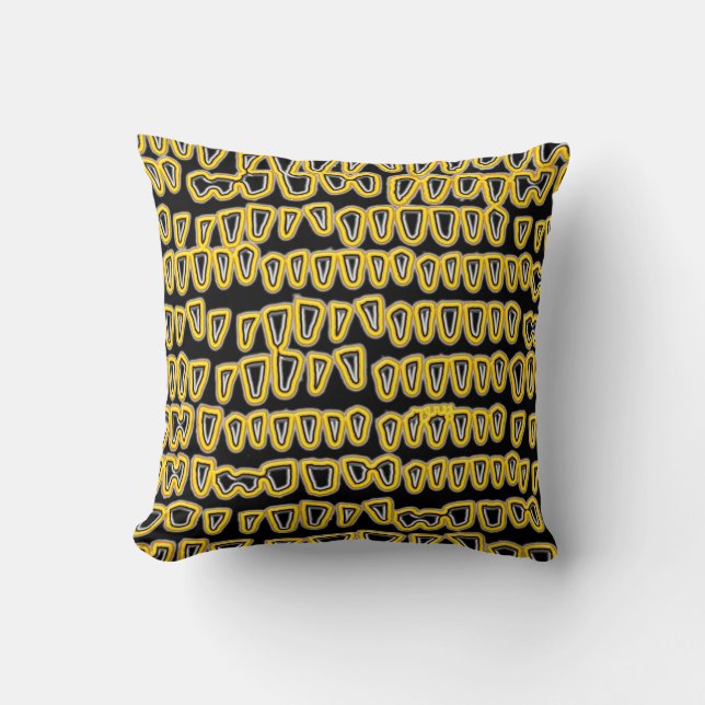 Coussin Dentiste dentiste dentisterie Orthodontiste jaune  (Recto)