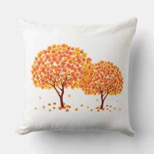 Coussin des arbres d'automne