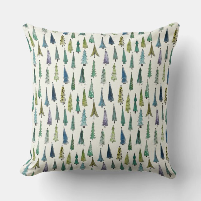 coussin des arbres de Noël (Recto)