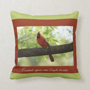Coussin Des cardinaux apparaissent quand les anges sont pr