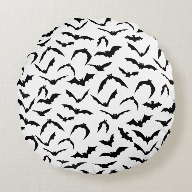Coussin des chauves-souris d'Halloween (Devant)