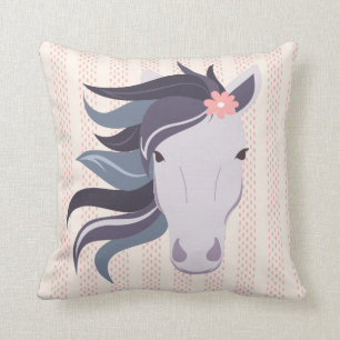 Coussin des filles du Cheval Pony