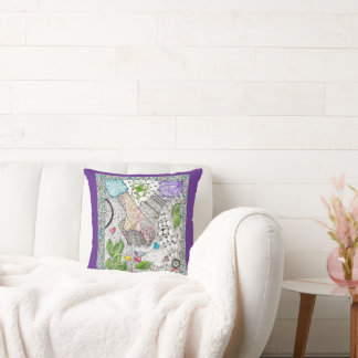 Coussin des mains sur les coeurs
