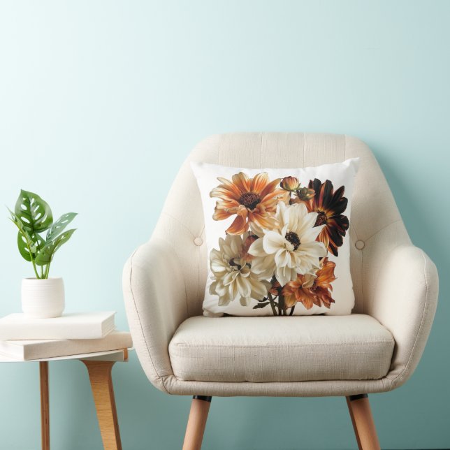 Coussin des marguerites d'Halloween (Chaise)