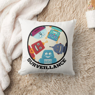 Coussin Des robots de surveillance et d'intelligence artif