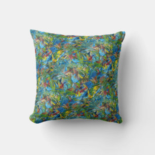 Coussin des traits de brosse