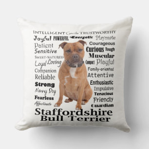 Coussin des Traits de Staffie