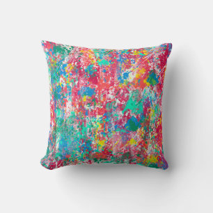 Coussin desi de tissu d'illustration numérique abstraite t