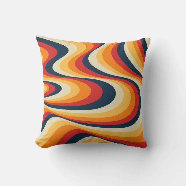 Coussin Design abstrait et coloré (Recto)