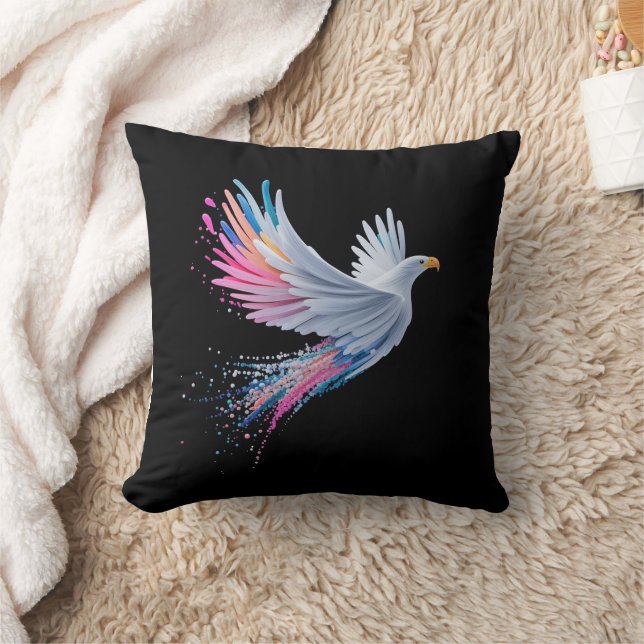 Coussin Design d'aigle Abstrait coloré (Couverture)