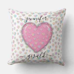 Coussin Design de cœur élégant pour la Saint-Valentin
