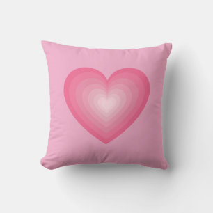 Coussin Design de coeur rose - Symbole d'amour mignon