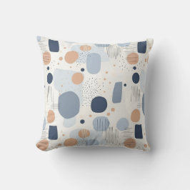 Coussin Design de couleur Abstrait bleu et BrownCouverture