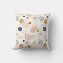 Coussin Design de couleur Abstrait bleu et BrownCouverture