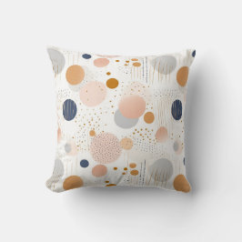 Coussin Design de couleur Abstrait bleu et BrownCouverture