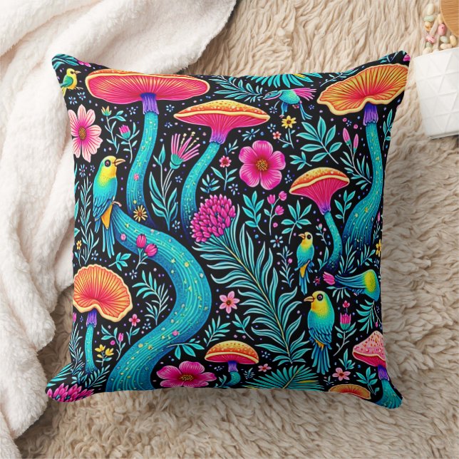 Coussin Design de rêve fantaisiste enchanté de forêt (Couverture)