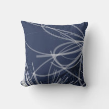 Design de ruban Abstrait bleu et blanc