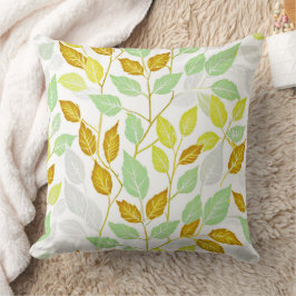 Coussin Design élégant de feuilles inspirées par la nature