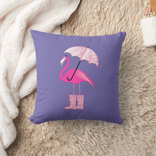 Coussin Design Flamant rose rose - Jeu d'oreiller (Couverture)