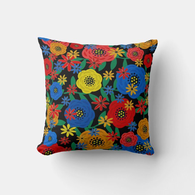 Coussin Design floral 37182 (Recto)