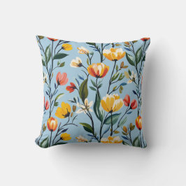 Coussin Design floral dynamique
