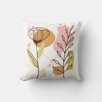Coussin Design floral motif moderne