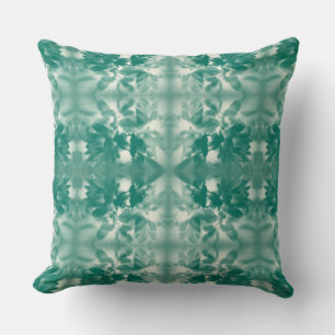 Coussin Design géométrique numérique Chrysanthemum - Aqua