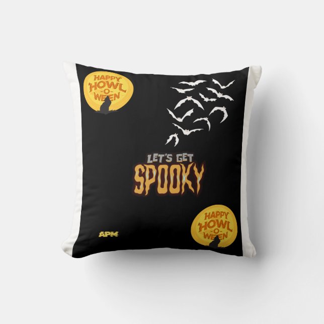 Coussin Design Halloween éffrayant (Recto)