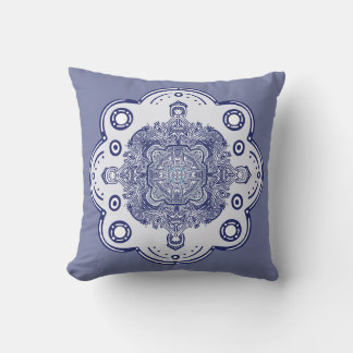 Coussin Design inspiré de la Chine bleue
