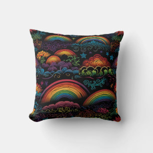 Coussin Design LGBYQ arc-en-ciel
