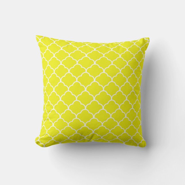Coussin Design marocain citron @ Emporio Moffa (Recto)