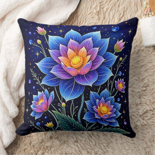 Coussin Design merveilleux de rêves floraux cosmiques