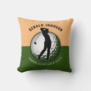Coussin Design minimaliste élégant de Golfeur