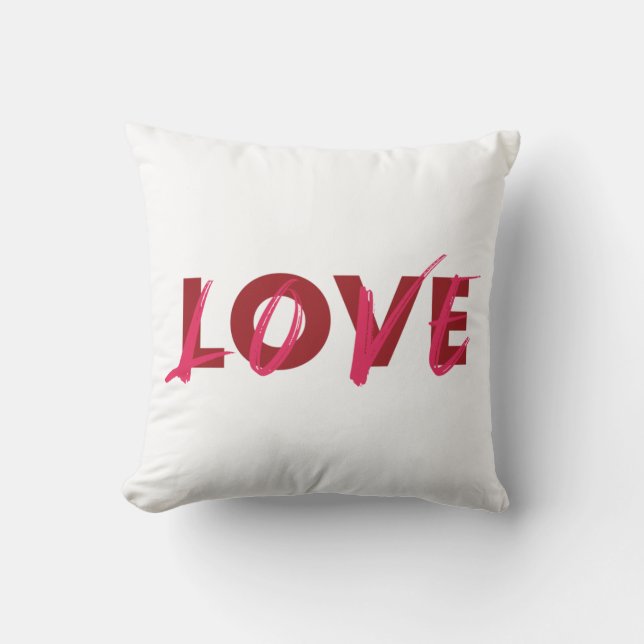 Coussin Design moderne, dynamique, cool, tendance de Love (Recto)