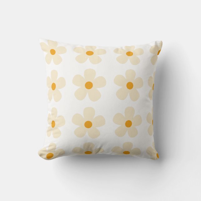 Coussin design motif de fleurs (Recto)