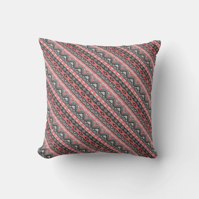 Coussin Design motif gris pâle (Recto)