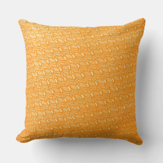 Coussin Design Motif orange vibre