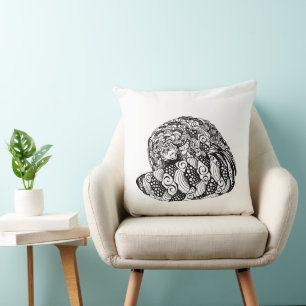 Coussin Design Pangolin "Peek-a-Boo"