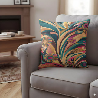 Coussin Design parfait avec des couleurs bohème