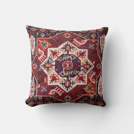 Coussin Design persian rouge et bleu