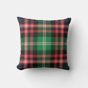 Coussin Design Platiné hiver de Noël rouge et vert